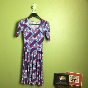 🌈 LuLaRoe Kaleidoscope Nicole Dress